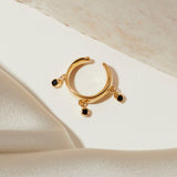 Pinata Earcuff in Black Spinel