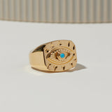 Lone Eye Signet in Turquoise