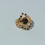 Siggy Ring in Black Spinel