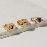 Seven Moons Ring in Amethyst
