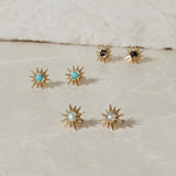 Starburst Studs in Turquoise