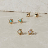 Starburst Studs in Opal
