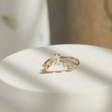 Clara Ring in White Topaz