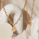 Hidden Star Charm in Pink Opal