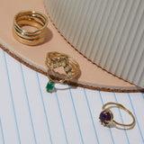 Fortune Teller Ring in Amethyst