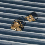 Compass Ring in Iolite/Opal