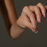 Fortune Teller Ring in Black Moonstone
