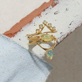 Drip Ring in Opal