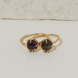 Fortune Teller Ring in Black Moonstone