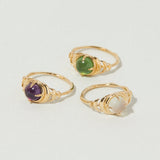Seven Moons Ring in Amethyst - Ready to Ship