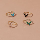 Chevron Ring in Turquoise