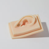 Moon Studs in Moonstone