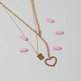 Chunky Woven Heart Necklace - Ready to Ship