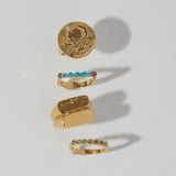 Double Rectangle Signet Ring
