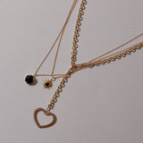 Starburst Necklace in Black Onyx