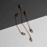 Hamsa Necklace in Moonstone