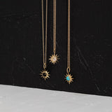 Starburst Necklace in Moonstone - Ready To Ship