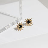 Starburst Studs in Black Onyx