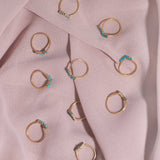 Chevron Ring in Turquoise