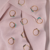 Chevron Ring in Turquoise