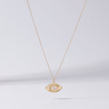 Snake Eye Necklace in Moonstone