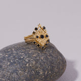 Siggy Ring in Black Spinel - Ready to Ship