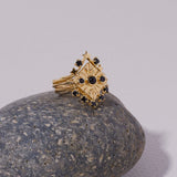 Siggy Ring in Black Spinel