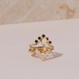 Cleo Ring in Black Spinel - Ready to Ship