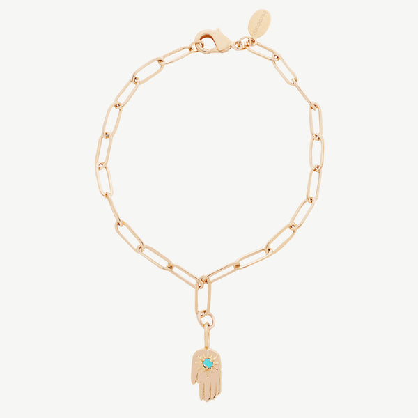 Hamsa Bracelet in Turquoise