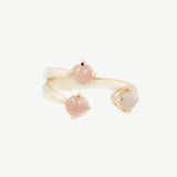 Triple Twisted Claw Ring with Stone in Pink Opal - READY TO SHIP