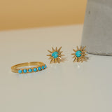 Crown Ring in Turquoise - READY TO SHIP