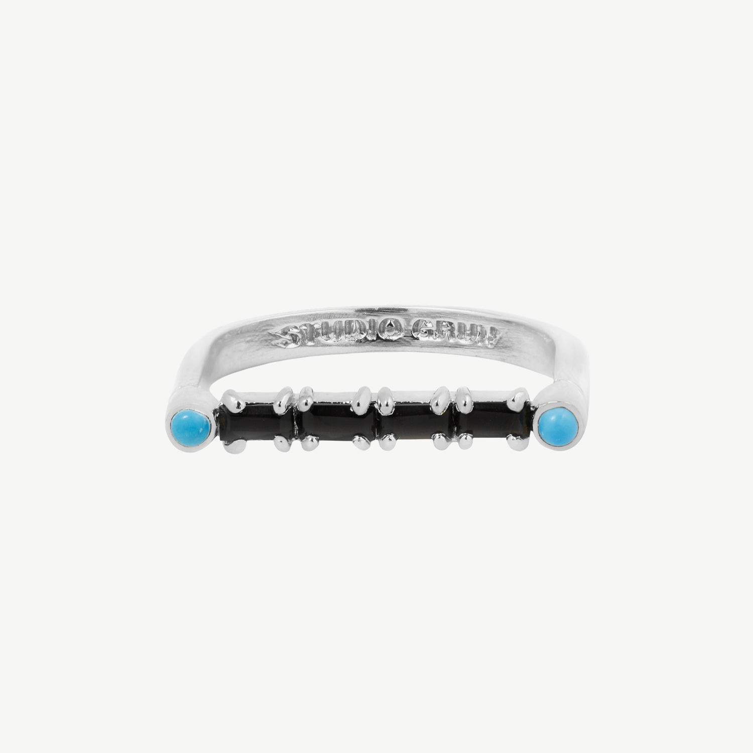 Cha Cha Ring in Black Onyx + Turquoise – Studio Grun