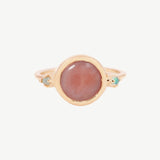Hidden Star Ring in Pink Opal + Opal