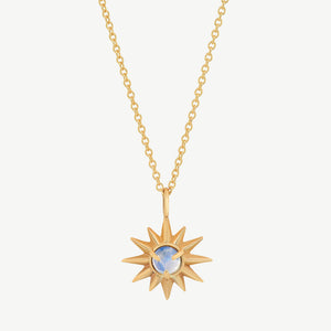 Starburst Necklace in Moonstone