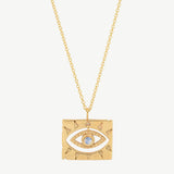 Lone Eye Necklace in Moonstone - READY TO SHIP