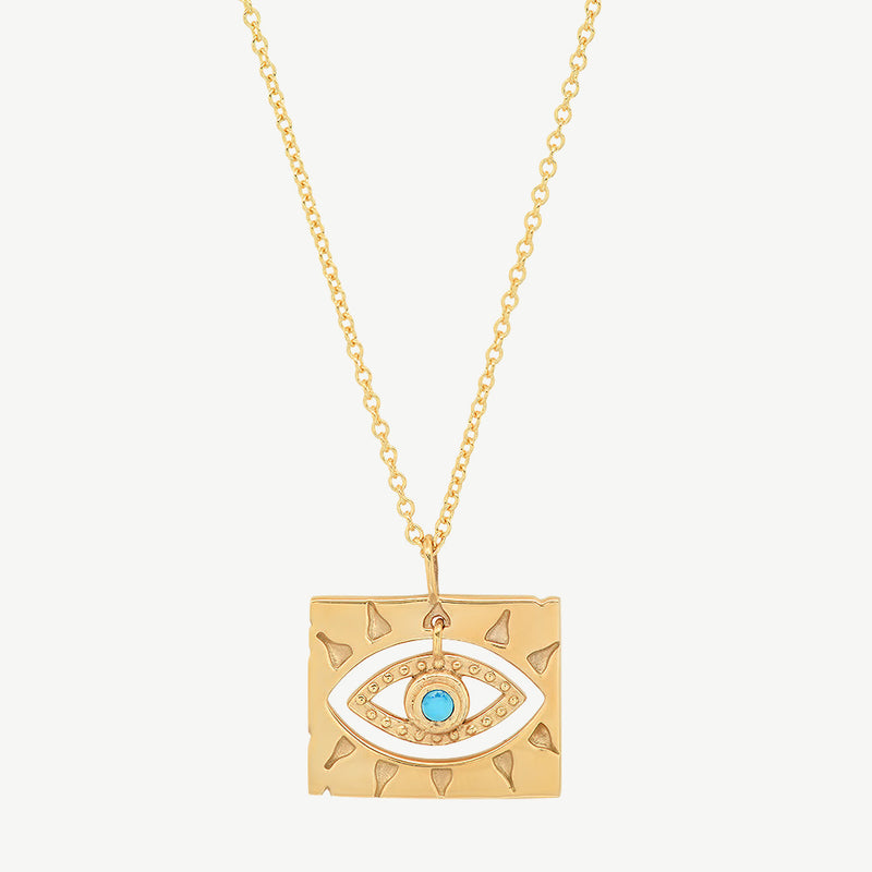 Lone Eye Necklace in Turquoise