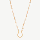 Woven Hook Necklace in Gold