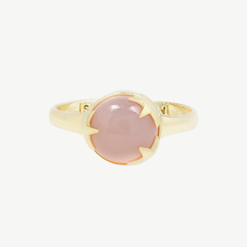 Under The Stars Ring in Pink Chalcedony - READY TO SHIP