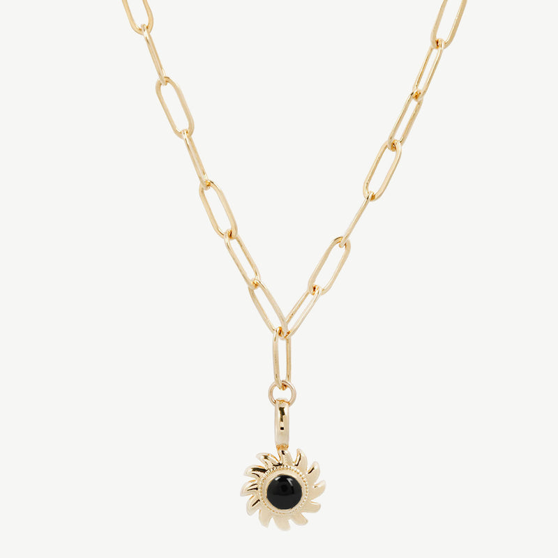 Ray Necklace in Black Onyx