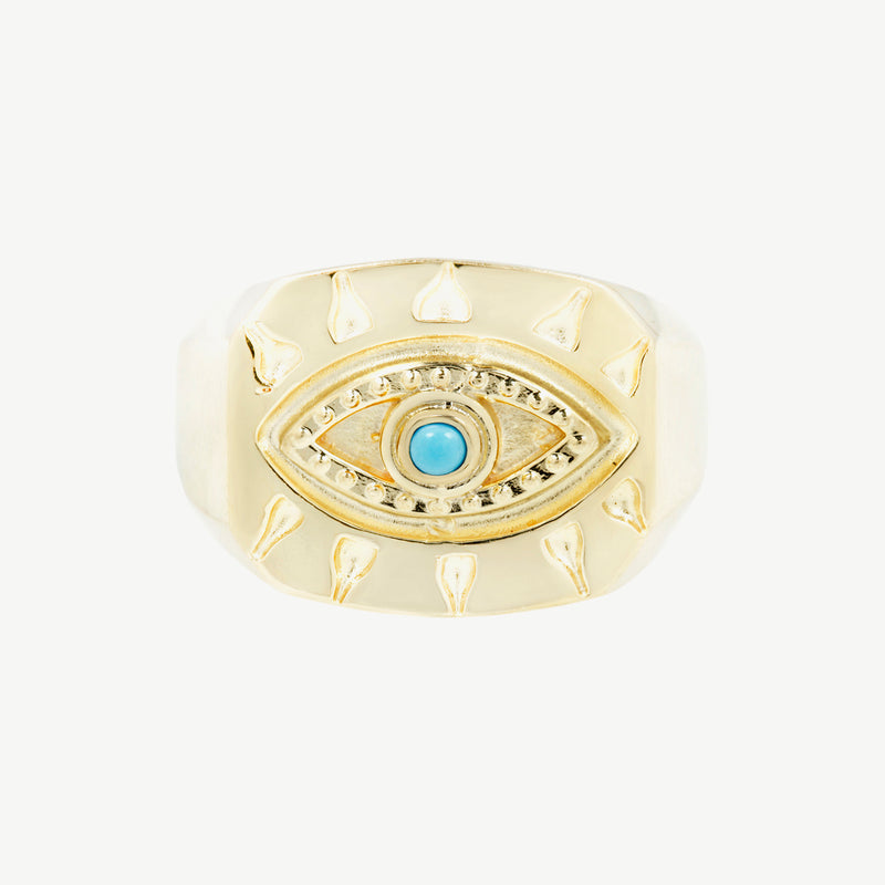 Lone Eye Signet in Turquoise