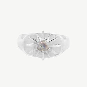 Starburst Signet in Moonstone