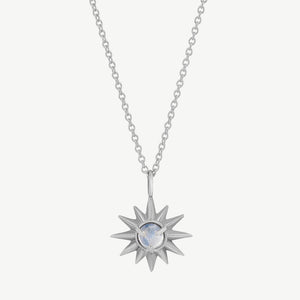 Starburst Necklace in Moonstone