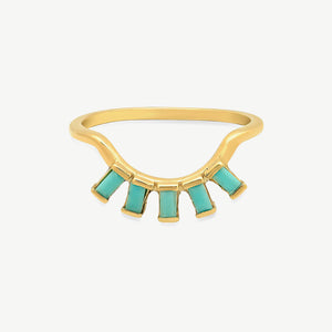 Eyelash Ring in Turquoise