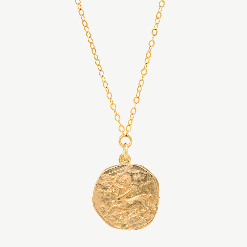 Sagittarius Zodiac Necklace | 18k Gold Plated Designer Horoscope Jewellery  – EDGE of EMBER