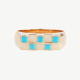 Chess Ring in Turquoise