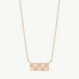 Chess Necklace in Pink Opal