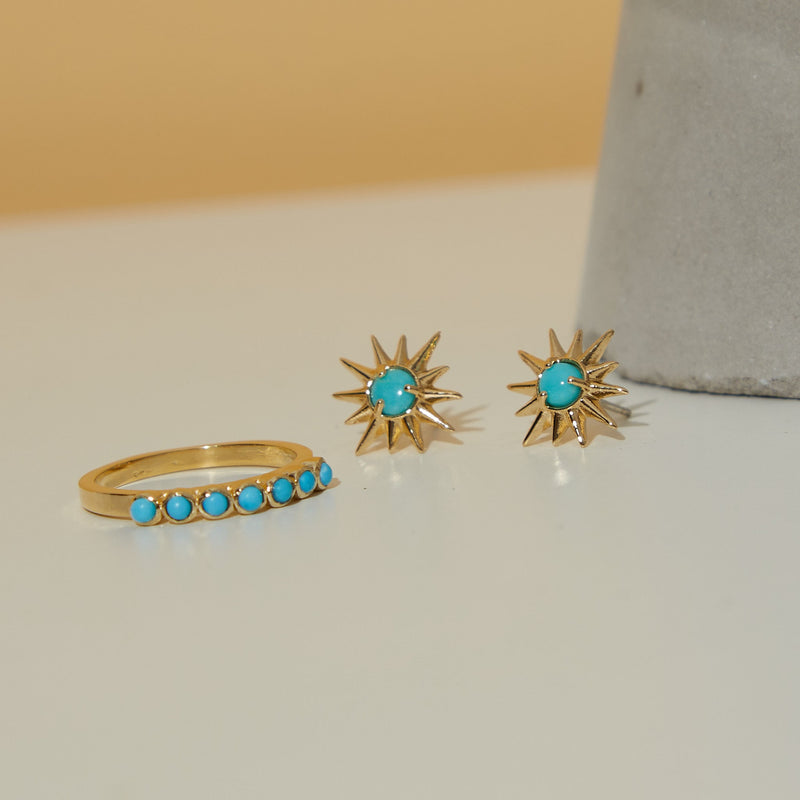 Crown Ring in Turquoise