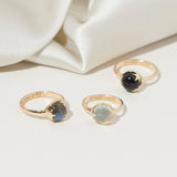 Under The Stars Ring in Black Onyx