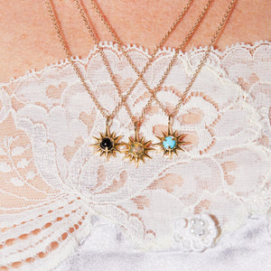 Starburst Necklace in Moonstone