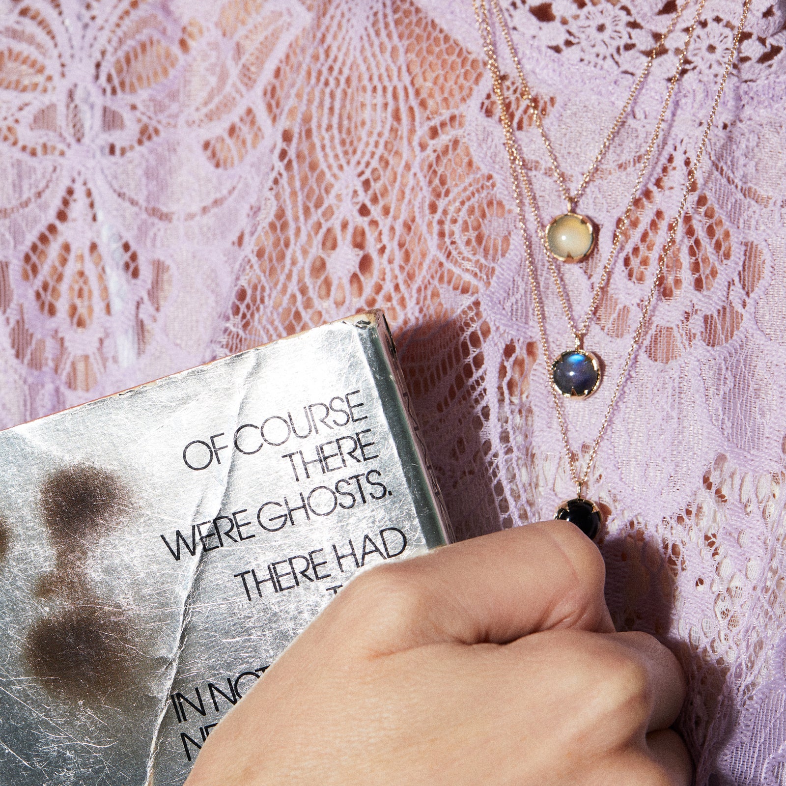 Under The Stars Necklace in Chalcedony – Studio Grun